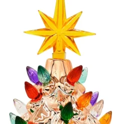 9.25in Prelit Gold Ceramic Tabletop Christmas Tree -Christmas Decorations Store Gold Ceramic Christmas Tree 9in 5 result 600x856 1