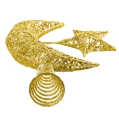 Gold Star & Moon Tree Topper, Warm White -Christmas Decorations Store Gold Star Moon Tree Topper Warm White 5 result 600x600 1