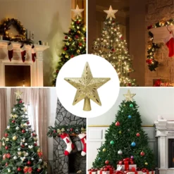 Yellow LED Star Christmas Tree Topper 13 Yellow LED Star Christmas Tree Topper -Christmas Decorations Store Gold Star Tree Topper with Yellow Star Projector Lights 6 result 600x600 1