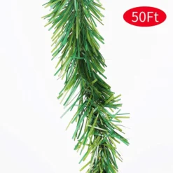 Non Lit Green Artificial Christmas Garland Decorations 50ft -Christmas Decorations Store Green Holiday Garland 1 Pack 50 ft 3 result 600x600 1