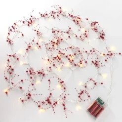 39 LED Pre Lit Christmas Garland 10ft 9 39 LED Pre Lit Christmas Garland 10ft -Christmas Decorations Store LED Berry Beaded Garland 4 result 1024x1024 1 600x600 1