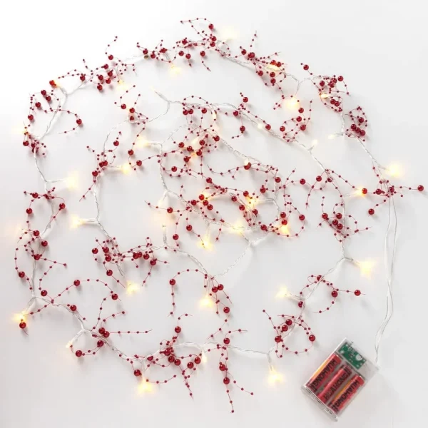 39 LED Pre Lit Christmas Garland 10ft 6 39 LED Pre Lit Christmas Garland 10ft - Image 4