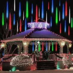 8 Tubes (12in) Christmas Meteor Shower Rain Lights, Multicolor -Christmas Decorations Store LED Meteor Shower Rain Lights 8 Tubes 30cm Multicolor 6 result 600x600 1