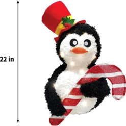 LED Collapsible Penguin Christmas Decorations 22in -Christmas Decorations Store LED Yard Lights Collapsible Penguin 22in 6 600x598 1