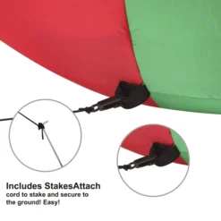 6ft Christmas Inflatable Flamingo On Ornament -Christmas Decorations Store Large Flamingo on Ornament Inflatable 6ft 3 result 600x600 1