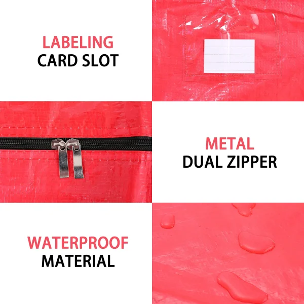 Large Red Christmas Tree Storage Bag 4 Large Red Christmas Tree Storage Bag - Image 2