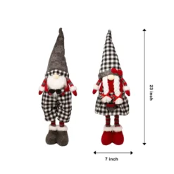 Long Leg Standing Gnome Couple(Black Buffalo) 23in -Christmas Decorations Store Long Leg Standing Gnome CoupleBlack Buffalo 23in 2 result 600x600 1