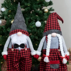 Long Leg Standing Gnome Couple(Red Buffalo) 40in -Christmas Decorations Store Long Leg Standing Gnome CoupleRed Buffalo 40in 4 result 600x600 1