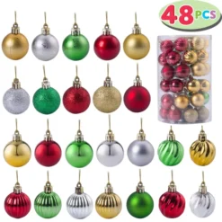 Luxury Shatterproof Multi-color Christmas Ball Ornaments Set -Christmas Decorations Store Luxury Shatterproof Multi color Christmas Ball Ornaments Set 2 result 600x600 1