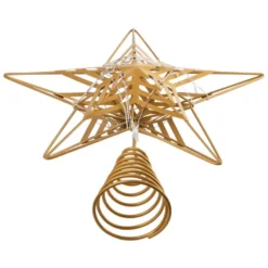 Metal Gold Star Tree Topper With Warm White LED Lights -Christmas Decorations Store Metal Gold Star Tree Topper with Warm White LED Lights 5 result 600x600 1