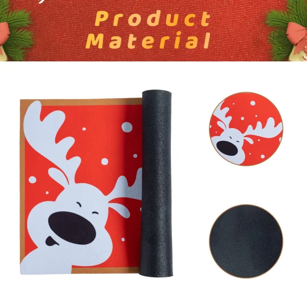 Peeking Reindeer Christmas Doormat 6 Peeking Reindeer Christmas Doormat - Image 4