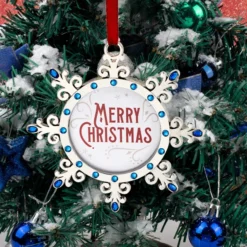 Snowflake Christmas Photo Ornaments Decoration -Christmas Decorations Store Photo Frame Family Ornaments 4 result 600x600 1