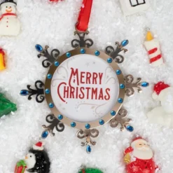Snowflake Christmas Photo Ornaments Decoration -Christmas Decorations Store Photo Frame Family Ornaments 5 result 600x600 1