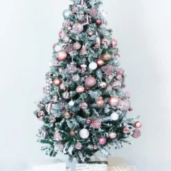 Plastic Clear Ball Ornaments With Filling - Pink -Christmas Decorations Store Plastic Clear Ball Ornaments with Filling Pink 5 result 600x956 1