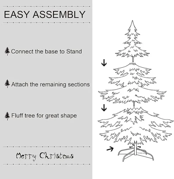 Prelit Christmas Tree With Decoration Kit 6ft 8 Prelit Christmas Tree With Decoration Kit 6ft - Image 6