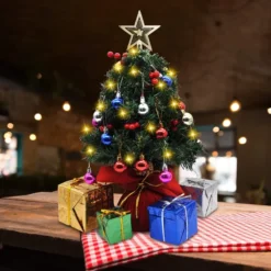 Prelit Tabletop Mini Artificial Christmas Tree 24in -Christmas Decorations Store Prelit Tabletop Christmas Tree 24in 5 result 600x600 1