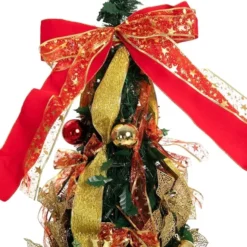 6ft Push Bubble Up Christmas Tree With Lights And Decorations -Christmas Decorations Store Pull Up Christmas Tree with Accessories 6ft 2 600x600 1