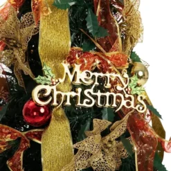 6ft Push Bubble Up Christmas Tree With Lights And Decorations -Christmas Decorations Store Pull Up Christmas Tree with Accessories 6ft 3 600x600 1