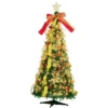 6ft Push Bubble Up Christmas Tree With Lights And Decorations -Christmas Decorations Store Pull Up Christmas Tree with Accessories 6ft 5