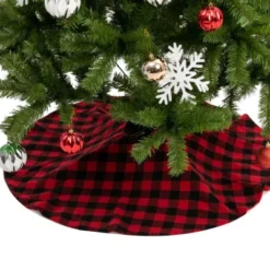 Buffalo Plaid Christmas Tree Skirt Red And Black 36in 9 Buffalo Plaid Christmas Tree Skirt Red And Black 36in -Christmas Decorations Store Red Buffalo Plaid Christmas Tree Skirt 36in 3 result 600x400 1