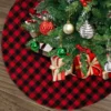 Red Buffalo Plaid Christmas Tree Skirt 48in -Christmas Decorations Store Red Plaid Christmas Tree Skirt 48in 1 result 600x600 1