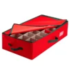 Red Underbed Christmas Ornament Storage Box -Christmas Decorations Store Red Underbed Christmas Ornament Storage Box 1 1 600x600 1