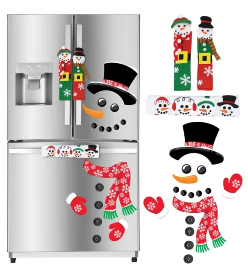 Snowman Handle Covers And Magnets Kitchen Christmas Decor 8 Snowman Handle Covers And Magnets Kitchen Christmas Decor -Christmas Decorations Store Refrigerator Magnets amp 3 Handle Covers Snowman 1 result 600x656 1