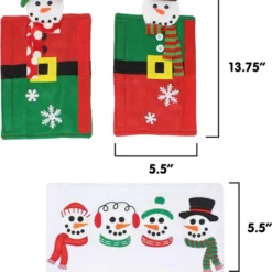 Snowman Handle Covers And Magnets Kitchen Christmas Decor -Christmas Decorations Store Refrigerator Magnets amp 3 Handle Covers Snowman 5 result 600x729 1