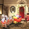 9.5ft LED Christmas Inflatable Santa With Reindeer 2 9.5ft LED Christmas Inflatable Santa With Reindeer -Christmas Decorations Store Sleigh 2 50dccf0d 3ff5 4da9 b59a 3488bd0c79b4 600x600 1