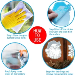 243pcs Christmas Snowflake Window Clings 8 Sheets -Christmas Decorations Store Snowflakes Window Clings 243 Pcs 6 result 600x605 1