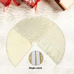 Gold Sequin Christmas Tree Skirt 48in 12 Gold Sequin Christmas Tree Skirt 48in -Christmas Decorations Store Sparkly Sequin Tree Skirt Gold 48in 5 result 600x600 1