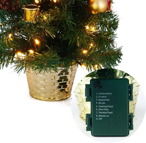 Table-top Christmas Tree With Tree Topper 23in 6 Table-top Christmas Tree With Tree Topper 23in - Image 4