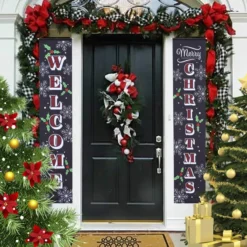 Christmas Decorations Store 42 Welcome And Merry Christmas Front Porch Signs